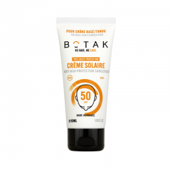 Crème Solaire pour crâne rasé BOTAK SPF50