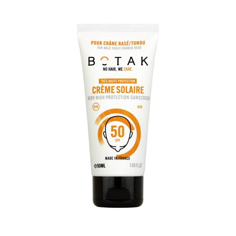 Crème Solaire pour crâne rasé BOTAK SPF50